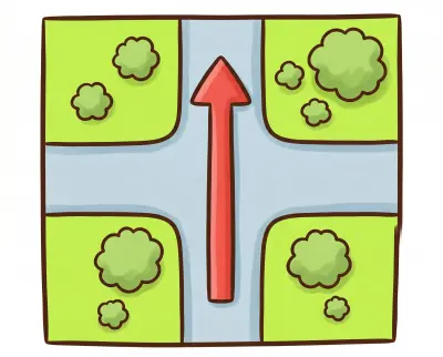 Go straight